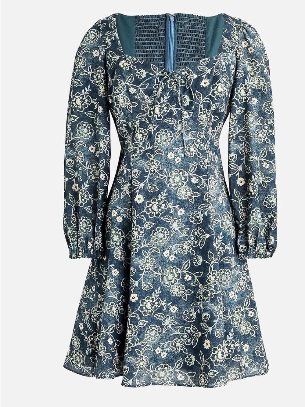J.Crew Sweetheart Long Sleeve Mini Dress small – Vintage Vines Floral